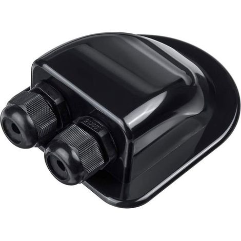 Solaire Boîte de Câble Solar Gland étanche Double Passe-câble de Toit Solaire Passe-Toit Presse-étoupe D'entrée Boîte de câble pour (1/5)
