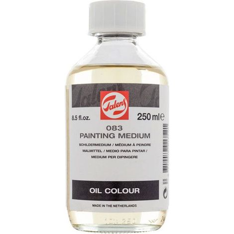 Médium à peindre - Peinture à l'huile - Fluidifie - Augmente la brillance - 250ml - Talens