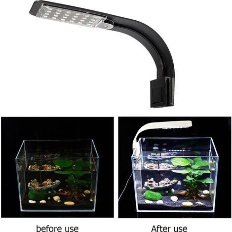 Lampe LED ultra-mince 10W pour aquarium avec clip - Éclairage intense (1/5)