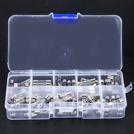 100 fusibles en verre, 0,2 A - 20 A, accessoires industriels pour appareils de contrôle de puissance (1/5)