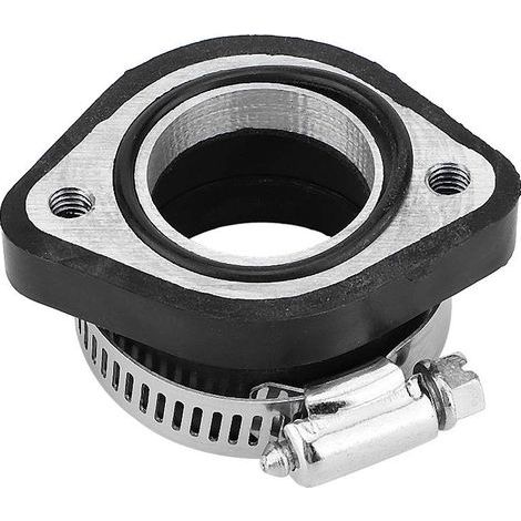 Collecteur D'admission de Carburateur de Moto,Joint D'amorce de Carburateur Adaptateur de Carburateur en Caoutchouc pour VM24 28mm Inner Dia (1/5)