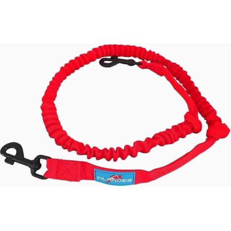 1 laisse extensible, 1,3 à 2 m, 5 mousquetons, mains libres, pour chiens 15 kg, randonnée et canicross