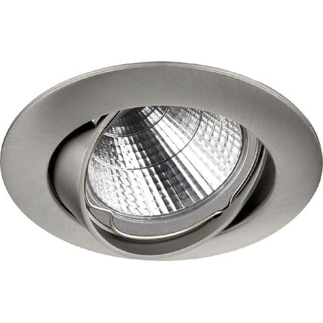 Empotrable techo tilt NIX Redondo ajustable GU5.3 50W Níquel mate (1/3)