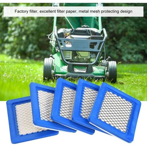 Briggs Stratton 491588 Filtre à Air Tondeuse Filtre à air, filtre à air  5Pcs compatible pour Briggs Stratton 491588 491588S 399959 JOHN DEERE PT15853 Filtre à air pour tondeuse à gazon (1/4)