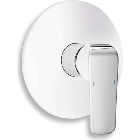 Novaservis Nobless Tina - Miscelatore doccia ad incasso, bianco/cromo 38050,1