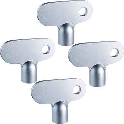 Entlüftungsschlüssel für Heizkörper, 4-teiliges Set, Entlüftungsstopfen, Ventilentlüftungsschlüssel, Entlüftungsschlüssel für Heizkörperventile (1/5)