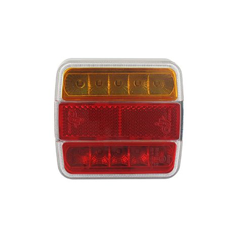 LED-Rückleuchte links oder rechts, 12V, 4+1 Funktionen (Bremslicht/Standlicht/Blinker/Nummernschildbeleuchtung + Catadioptre). Schutz