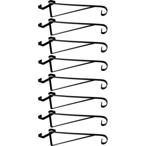 Hanging Basket Brackets for Concrete Fence Posts (Set of 8)