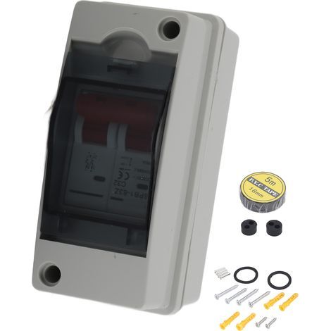 DC 500V 32A IP65 wasserdichter Solar-Leistungsschalter, Miniatur-Photovoltaik-Abschaltbox für Wohnmobile, Trennschalter mit integriertem Schutz. (1/5)