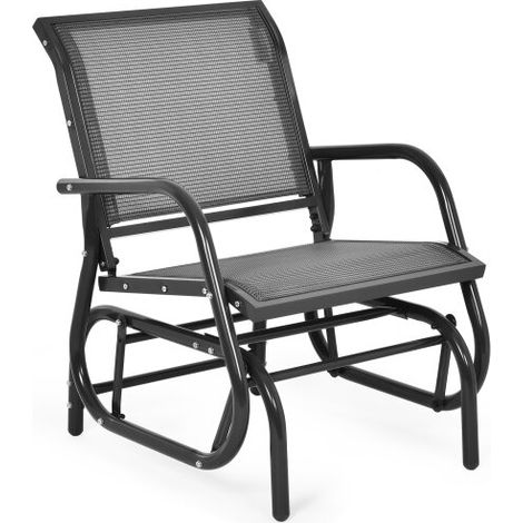 Swing Glider Chair Outdoor Single Rocking Chair Patio Chair Garden (1/3)