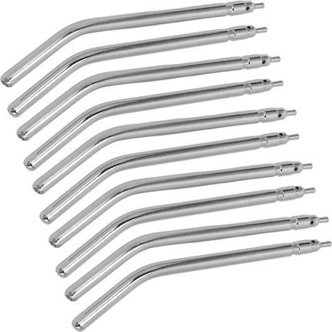 10 pièces Embouts de Seringue Eau Air Dentaire en Acier Inoxydable, Buses de Pulvérisation pour Nettoyage Dentaire et Chaise de Dentiste (1/5)