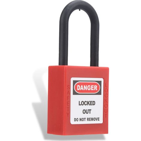 Cadenas de consignation 38MM Cadenas en alliage de zinc solide Cadenas de sécurité avec 2 clés pour boîte à outils de clôture (1/5)