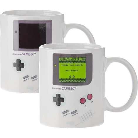Mug thermosensible - Cadeau idéal pour les gamers, les fans de Nintendo Mario, les hommes et les nostalgiques des jeux vidéo des années 90 (1/4)