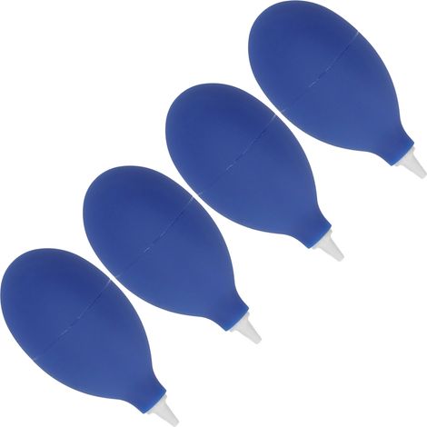 4 Stück Staubbläserkugel-Rückschlagventil aus Gummi, leistungsstarker tragbarer Luftreiniger für Handyobjektive, blau (1/5)