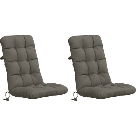 Cojines para Sillas de Respaldo Alto en 2 Piezas VIANEN 2 pcs vidaXL