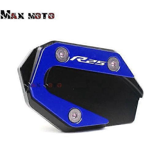 Seitenständer-Verlängerungsplatte für Yamaha MT-03, YZF-R3, R25, MT-03, YZFR25, YZFR3 (2014–2019) – Blau
