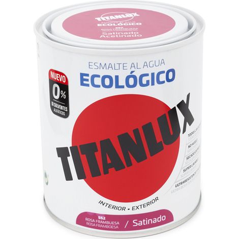 -CAHERSA- PINTURA TITANLUX ECO SATINADO ROSA FRAMBUESA 750ML TITAN