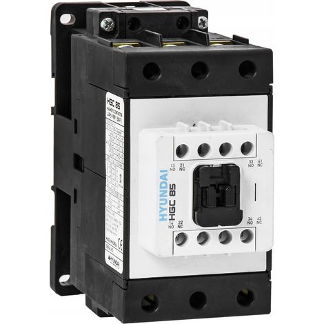 HYUNDAI - CONTACTOR HGC 85A AC3/440V, 3P + 2NO2NC, 230V 50HZ / 250V 60HZ, AC1-125A, UE AC690V,