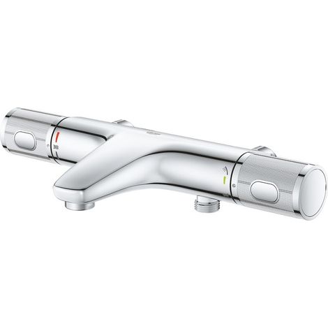 GROHE Thermostat-Wannenbatterie Grohtherm 1000 Performance 34831, Wandmontage, ohne Anschlüsse, eigensicher, Professional Edition, chrom (1/5)