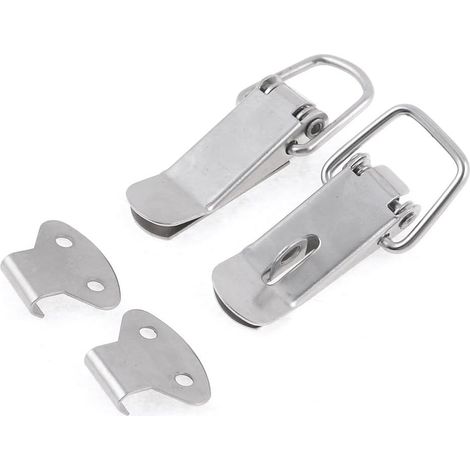 2 boîtes de rangement, étui, loquet à bascule à ressort argenté (028cb9aaa49258f5546e6abb679cf40f)