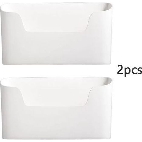 2 pièces cuisine mural adhésif support de rangement multifonctionnel armoire porte bote de rangement sous évier tiroir étagère salle de bain organisateur (1/4)
