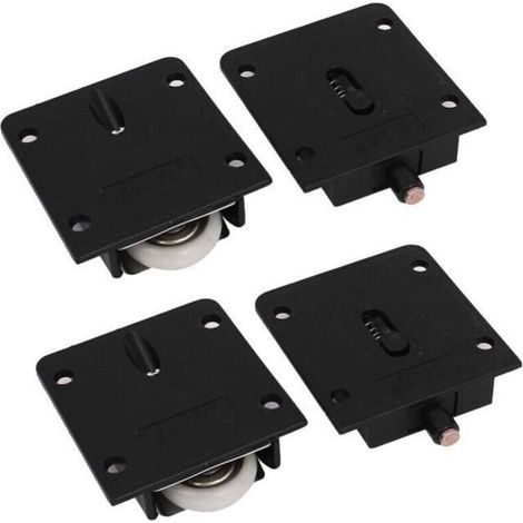 2Pcs roulette porte coulissante placard armoire rouleaux
