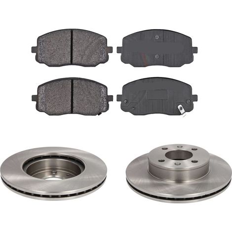 KIT FRENI ANTERIORI compatibile con KIA PICANTO (SA) - DISCHI + PASTIGLIE OEM: FDB1783 / 17643 , 17725 /SOSTITUZIONE DIRETTA/BASSA POLVERE/SILENZIOSO