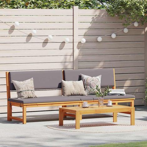 Sonnenliege Öl-Natur 200 x 57 x 75cm Massivholz Akazie