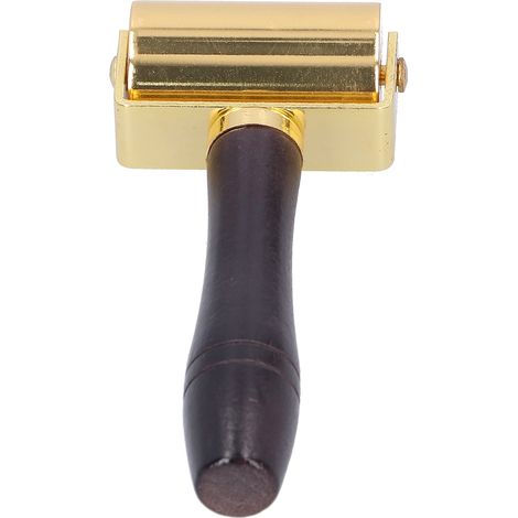 Rouleau à bords en cuir, outil de pressage et laminage pour bricolage, roue de marquage manuelle, accessoire DIY. (1/5)