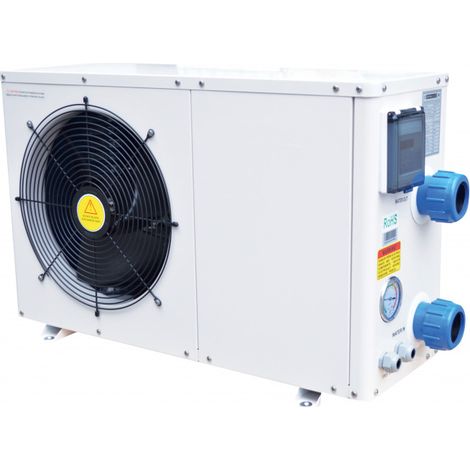Pompe à chaleur réversible pour piscine 30m3 – Débit 3m3/h – Puissance 4,5kW – Échangeur thermique en titane – Niveau sonore 51dB – Bcf Outdoor