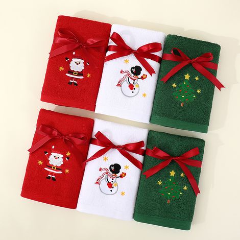 6 asciugamani natalizi, assorbenti e senza pelucchi, asciugamani da cucina, asciugamani, idea regalo (1/4)