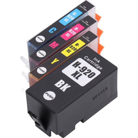 Lot de 4 cartouches d'encre pour imprimantes HP Officejet 6000, 6500, 6500 Wireless, 6500A, 7000, 7500 et 7500A (1/5)