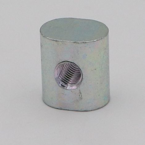 PLOT Ovale 20X14X18 M7 Acier zingué 200 Heures brouillard salin sans rouille rouge-1 pièce