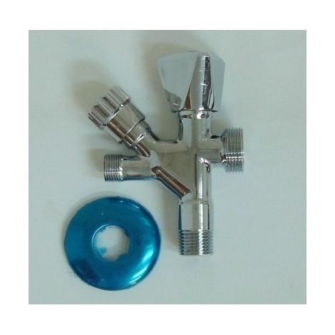 Grifo Tradicional 1/2"-3/8" 3/4" Toma Pared Laton/Cromo Combi S M