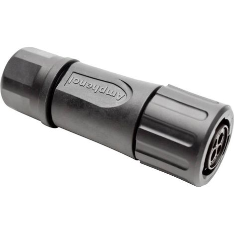 Amphenol RTS 6BS 10N 2S03 Cosse cylindrique mâle femelle, droit Nombre total de pôles: 4 Série (connecteur rond): Ecoma (1/2)