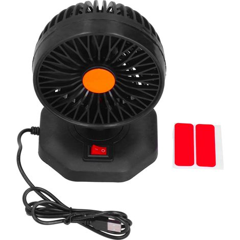 Ventilateur USB Mini Rond à Rotation 360° Réglable pour Refroidissement (1/5)