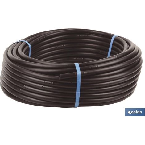 Tubo per irrigazione a goccia nero da 100 m (gocciolatore da 0,50 m) Ø16 mm