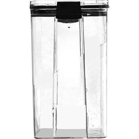 Récipient hermétique de stockage des aliments de 1800ml, boîte de cuisine transparente épaisse et scellée avec couvercle pour céréales, grains et riz (1/5)