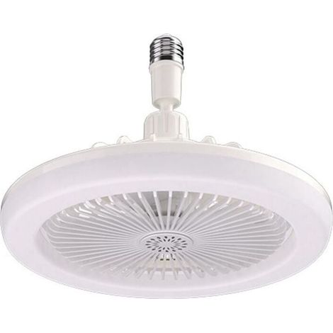Ventilatori da soffitto con telecomando e luce, base convertitore E27, intelligenti e silenziosi per camera da letto e soggiorno (1/4)