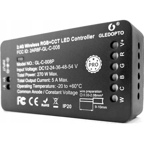Controller LED Gledopto ZigBee RGB + CCT (1/5)