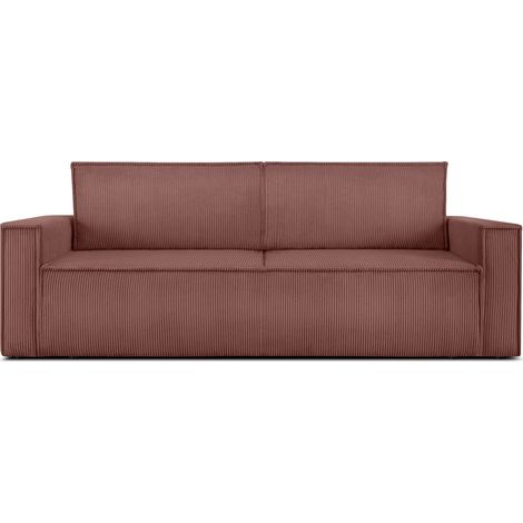 KONSIMO NAPI Schlafsofa in Pet Friendly Cord-Stoff, rosa (1/5)