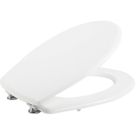 Sedile Wc bianco copriwater copriasse in mdf liscio con coperchio mod. Colibrì (1/3)