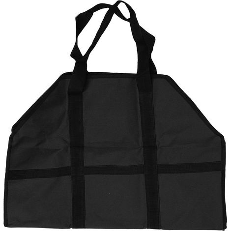 Sac de transport de bois de chauffage portable, fabriqué en tissu Oxford 600D, grand porte-bûches robuste avec poignées pour le chauffage domestique, le camping, le barbecue B. (1/5)