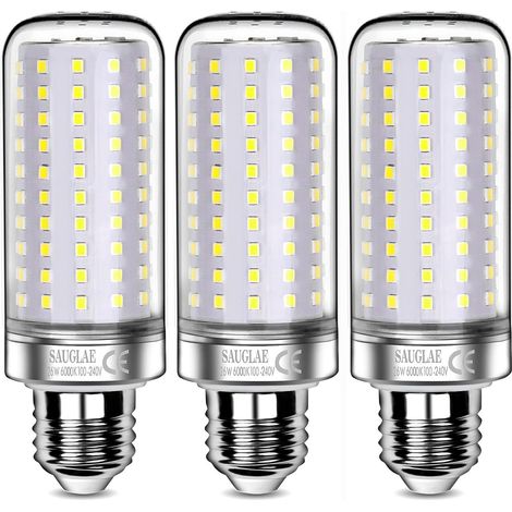 Ampoules LED 26W, Équivalent 200W Ampoule Incandescente, 3000Lm, 6000K Blanc Froid, Ampoules à E27 Vis Edison, 3 Pièces (1/5)