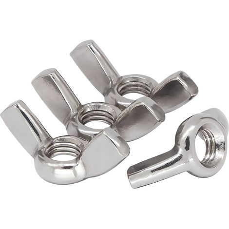 20 Pièces Écrou Papillon M3 - écrous à oreilles en Acier Inoxydable Écrous à Ailettes pour Outils de Bricolage, réparation à domicile, les produits artisanaux extérieurs (1/5)