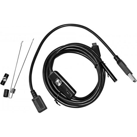 ENDOSCOPIO Camara DE INSPECCION 5 Metros + Accesorios MICROUSB/USB Port, 5M, VGA, LED Light (1/5)