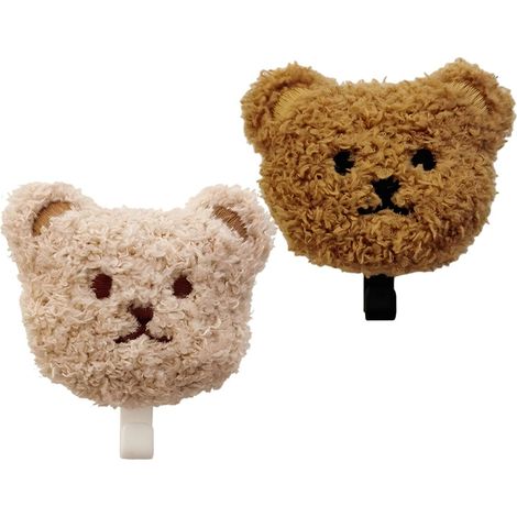Lot de 2 crochets muraux autocollants en forme d ours en (1/5)