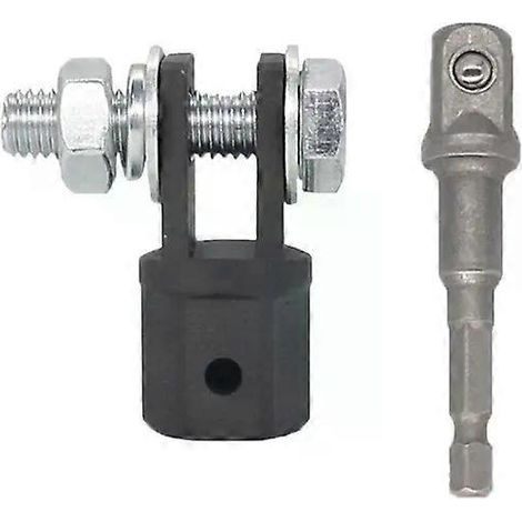 Adaptateur pour cric à ciseaux 1/2 pouce, adaptateur pour clé à chocs, outil de cisaillement, adaptateur en acier au chrome-vanadium, tige à rotule en acier (1/5)