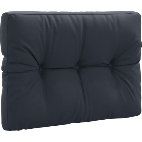 Coussin de dossier pour palette résistant aux UV en polyester bleu foncé 70 x 60 x 12 cm (1/5)