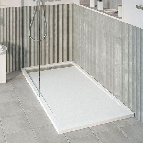 KOES - Kunstharz-Duschwanne Modell VOIGA – 80x170 – Weiß  RAL 9003